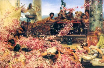 Las Rosas de Heliogábalo Sir Lawrence AlmaTadema flores clásicas Pinturas al óleo